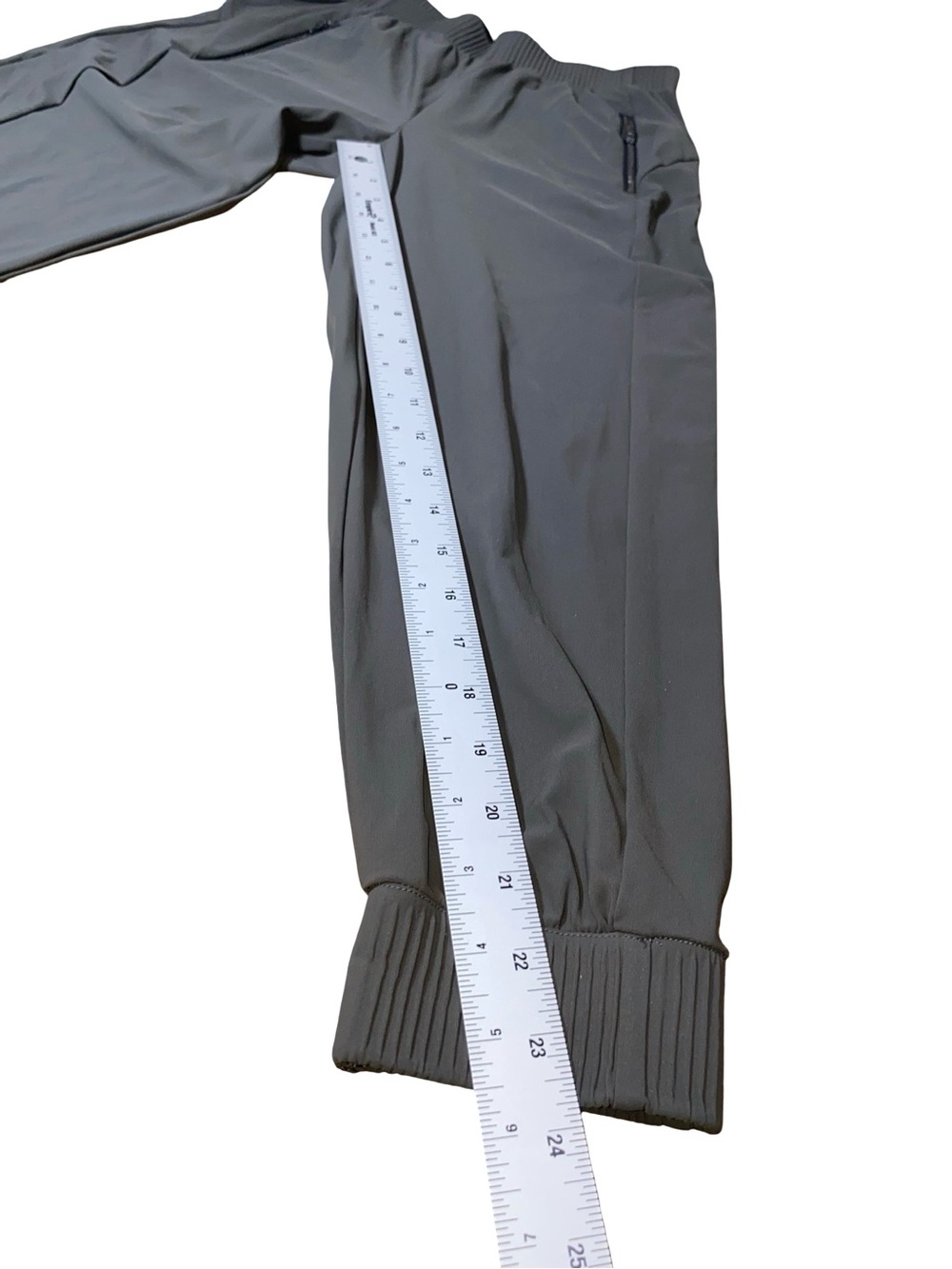 Athleta Cosmic Gray Jogger Pants - Womens High Rise Lightweight Zip Pocket - Picture 6 of 11
